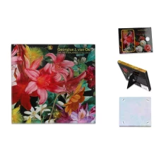 Carmani Стеклянная подставка - Цветы барокко, Лилии 10,5x10,5  195-0702
