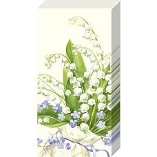 IHR Карманные салфетки Ландыши, 21x21 см, PT 728360