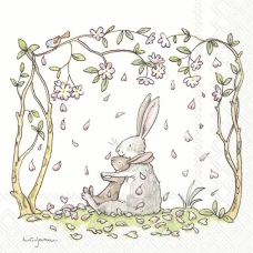 Обеденные салфетки 33Х33 BLOSSOMS AND BUNNIES  L 770890