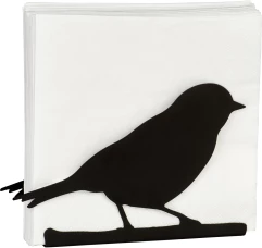 Держатель для салфеток BIRD SILHOUETTE черный, IHR  