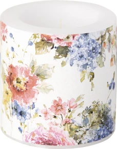 IHR Декоративная свеча  GARDEN FLOWER cream