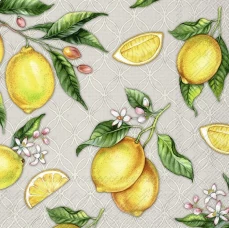 Обеденные салфетки 33Х33 CITRONS L 960145