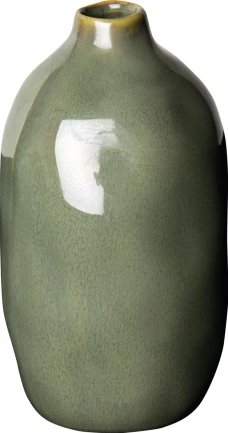 Ваза керамическая зеленая, 7x14,5 см, V 2428, IHR 