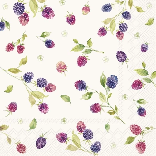 Салфетки Бумажные  (коктейльные) "Berrylicious", 25х25