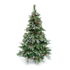 Ель 150см РЕ, сосновые иголки, со снегом