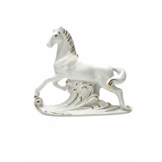 ФИГУРКА ЛОШАДКА ФАРФОР БЕЛАЯ 