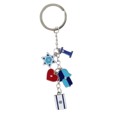 ART Judaica Брелок Флаг Израиля и Хамса, 10 см