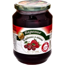 Варенье из клубники и вишни 