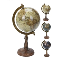 Декоративная фигурка Глобус, дерево, 12.7 см, 6 видов, Koopman