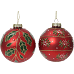 Kaemingk Елочное украшение из стекла Шар ветками, 8см, 2 вида