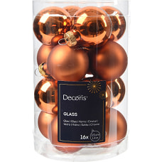 Kaemingk Набор стеклянных шаров, 16 штук, 3.5 см, оранжевые