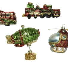 Kaemingk Украшение стеклянное Транспорт, 7x4x14 см