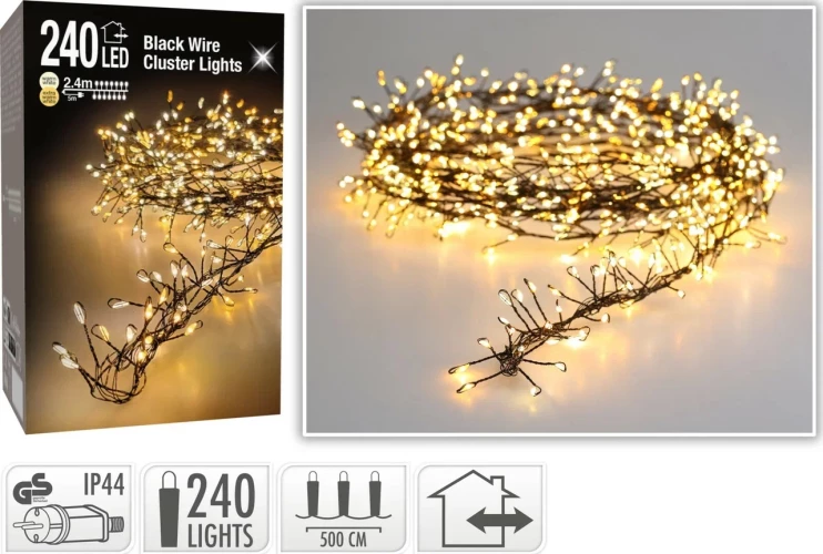 Koopman Гирлянда на черном шнуре 240 LED