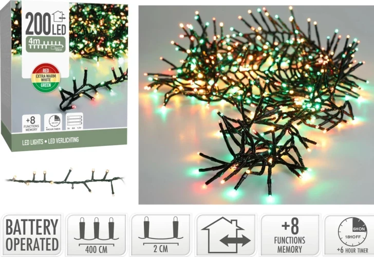 Koopman Гирлянда multicolor, 200 ламп, 50 см