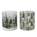 Стеклянный подсвечник "Заснеженный лес", 9x10см, 2 вида, Kaemingk