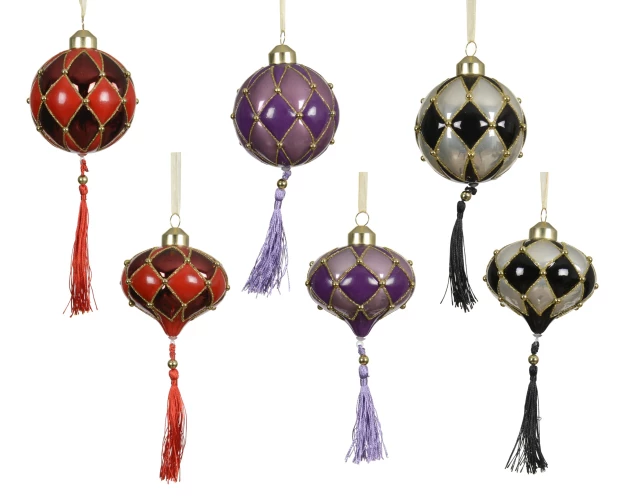 Kaemingk Елочное украшение Игрушка с кисточкой, 8см, 6 видов