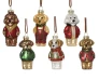 Игрушка новогодняя из стекла "Собачка", 4.9x4x10.9см, 6 видов, Kaemingk 