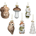 Игрушка новогодняя из стекла, 4x7.5см, 6 видов, Kaemingk