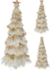 Koopman Декоративная фигурка из полирезины Елка, 10x10x22 см, 2 дизайна