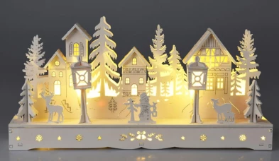 Koopman Декоративное украшение Рождественская деревня LED, 30 см