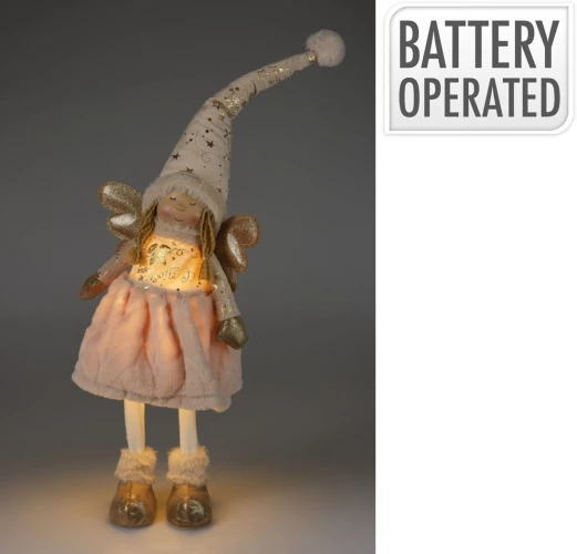 Koopman Декоративная фигурка Ангел LED, 69 см, золото