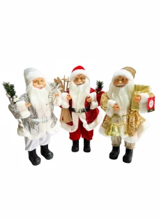 Koopman Санта Клаус  20X10X30см, 3 дизайна: красный, золотой, серебрянный