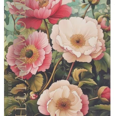 Блокнот Creative. Inspired by William Morris (пионы на зеленом фоне)