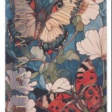Блокнот Creative. Inspired by William Morris (пионы с бабочками)