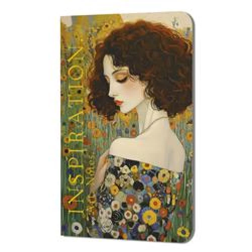Блокнот Inspiration. Art. Notes. Климт (рыжая, кудрявая девушка, платье в цветочек)