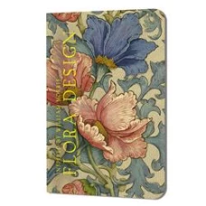 Контэнт.Блокнот Flora Design:Inspired by William Moppis (розовые и голубые цветы)