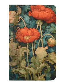 Блокнот Flora Design:Inspired by William Moppis (красные маки)