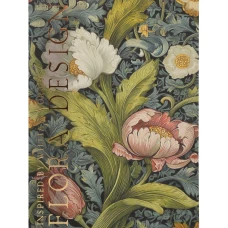Блокнот Flora Design:Inspired by William Moppis (белые и розовые цветы)