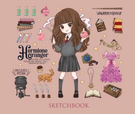 Скетчбук. Гермиона Грейнджер. Коллекция &laquo;Cute kids&raquo; (твердый переплет, 96 стр., 240х200 мм)