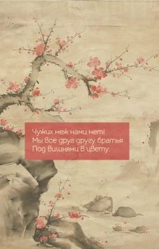 Вишни в цвету. Ежедневник недатированный (А5 72 л.)