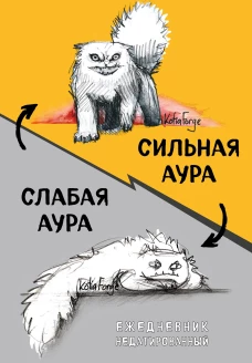 Сильная аура/слабая аура. Ежедневник недатированный (А5 72 л.)