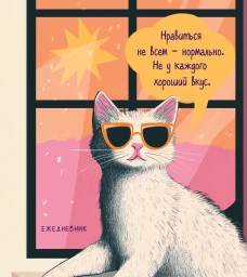 Ежедневник недатированный. Дерзкая киса. Нравиться не всем - нормально