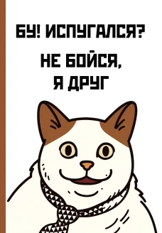 Бу! Испугался? Ежедневник недатированный (А5 72 л.)