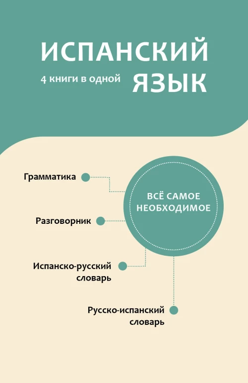 Испанский язык. 4 книги в одной: разговорник испанско-русский словарь русско-испанский словарь грамматика