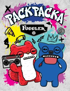 Fugglers. Раскраска (серая)