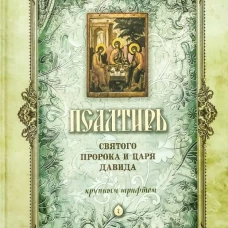 Псалтирь святого пророка и царя Давида (крупным шрифтом) (оранжевая).
