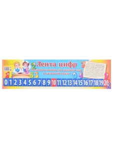 Лента цифр. Наглядное пособие для дет.сада и нач.ш