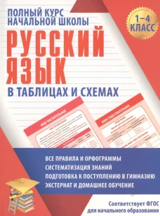 Русский язык. Полный курс начальной школы в таблицах и схемах