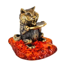 Кот с блюдцем 2362