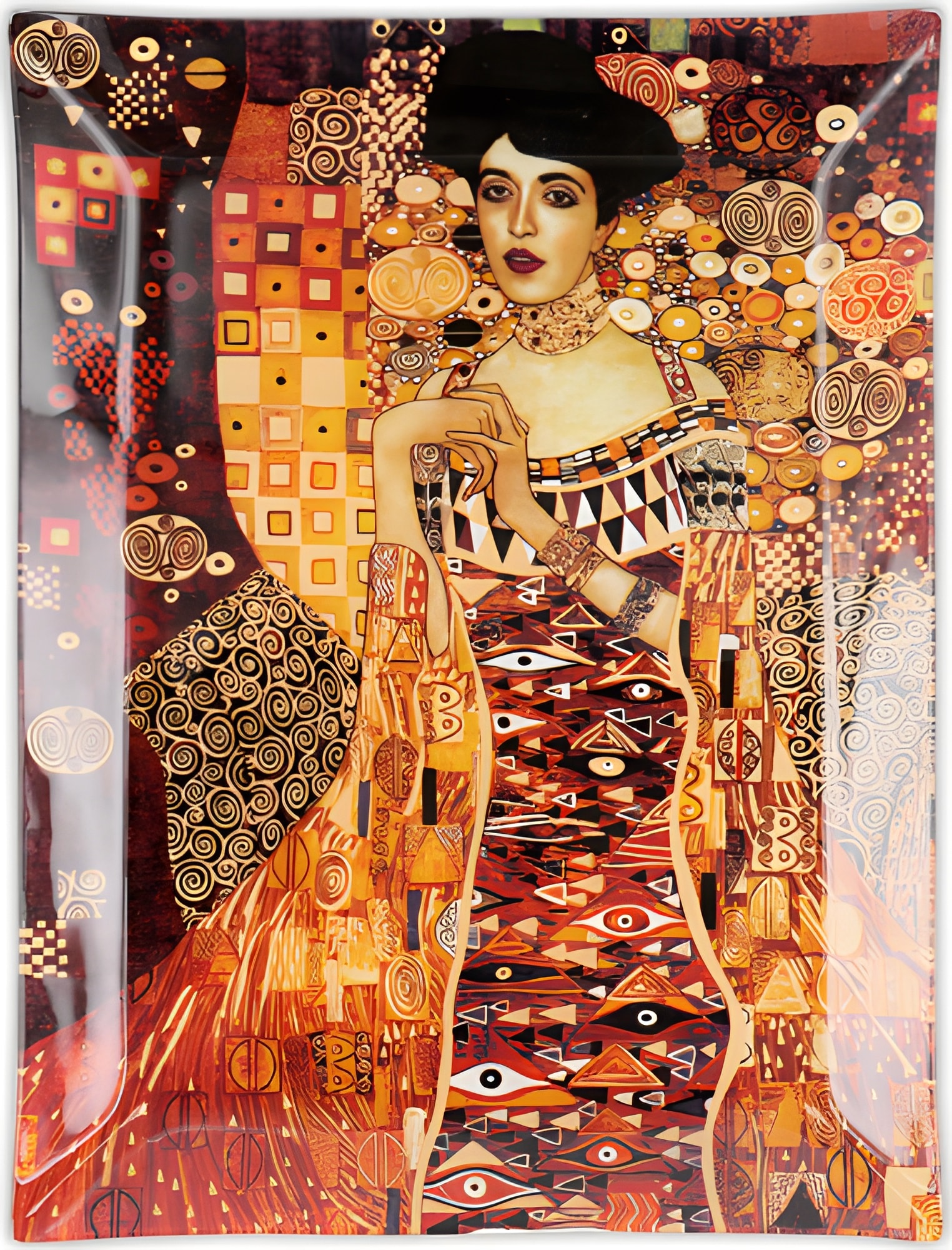 Декоративная тарелка "Адель" Г. Климт (32х24 см)