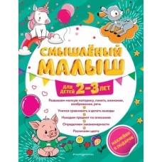 Смышлёный малыш: для детей 2-3 лет (с наклейками)