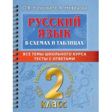 Узорова, Нефёдова: Русский язык в схемах и таблицах. Все темы школьного курса 2 класса с тестами