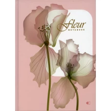 Блокнот "Цветок" нежно-розовый / "Fleur", pink (А5, 192 стр., клетка).