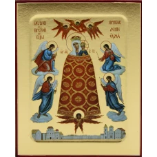 Икона Пресвятой Богородицы Прибавление Ума на дереве: 125 х 160.