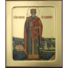 Икона князя Владимира (ростовая) (на дереве) 125 х 160.