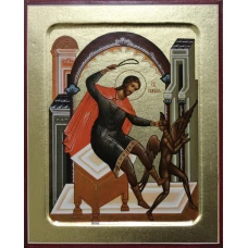 Икона Никиты Бесогона, святого (на дереве) 125 х 160.